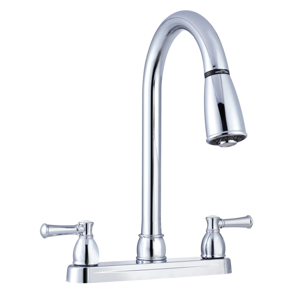 Dura Faucet DF-PK350L Non-Metallic Dual Lever Pull-Down RV Kitchen Faucet - image 1