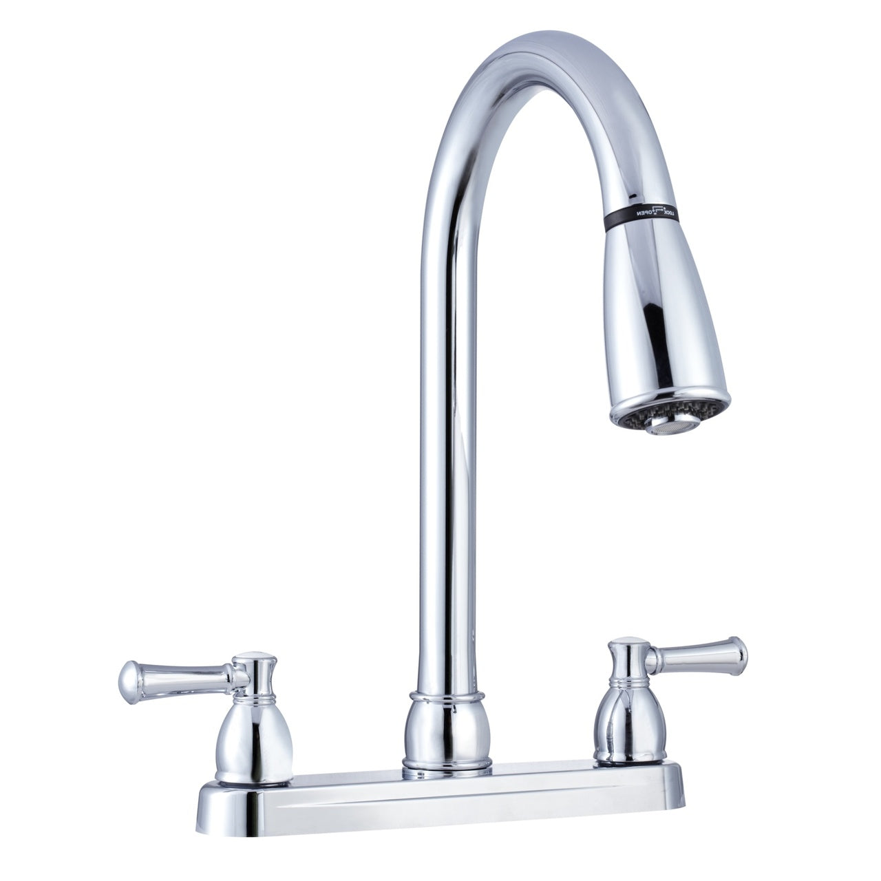 Dura Faucet DF-PK350L Non-Metallic Dual Lever Pull-Down RV Kitchen Faucet - image 1