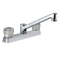 Dura Faucet DF-PK600A-CP Two Handle RV Kitchen Faucet - Crystal Acrylic Knobs - image 1
