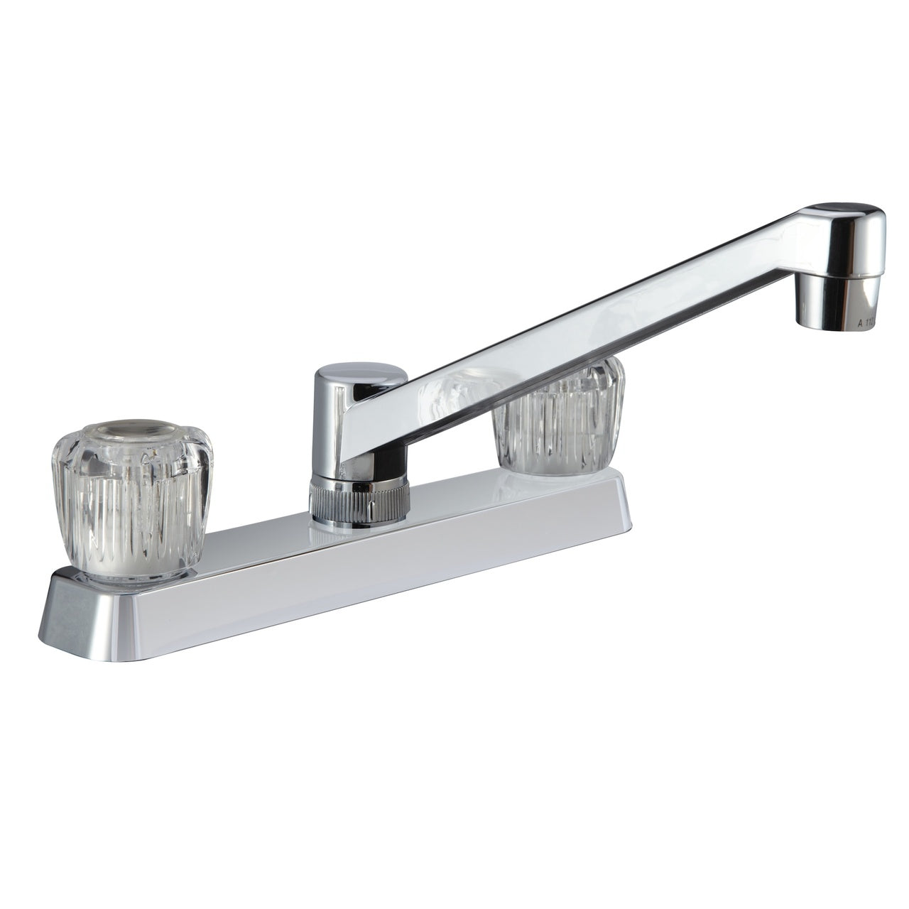 Dura Faucet DF-PK600A-CP Two Handle RV Kitchen Faucet - Crystal Acrylic Knobs - image 1