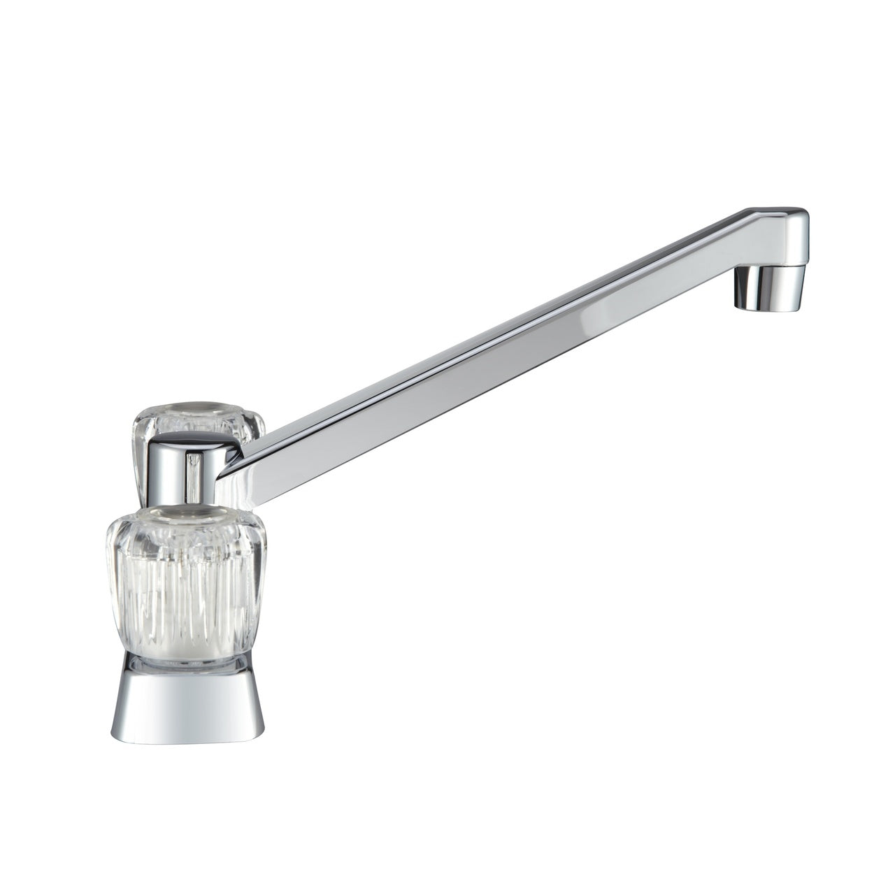 Dura Faucet DF-PK600A-CP Two Handle RV Kitchen Faucet - Crystal Acrylic Knobs - image 4