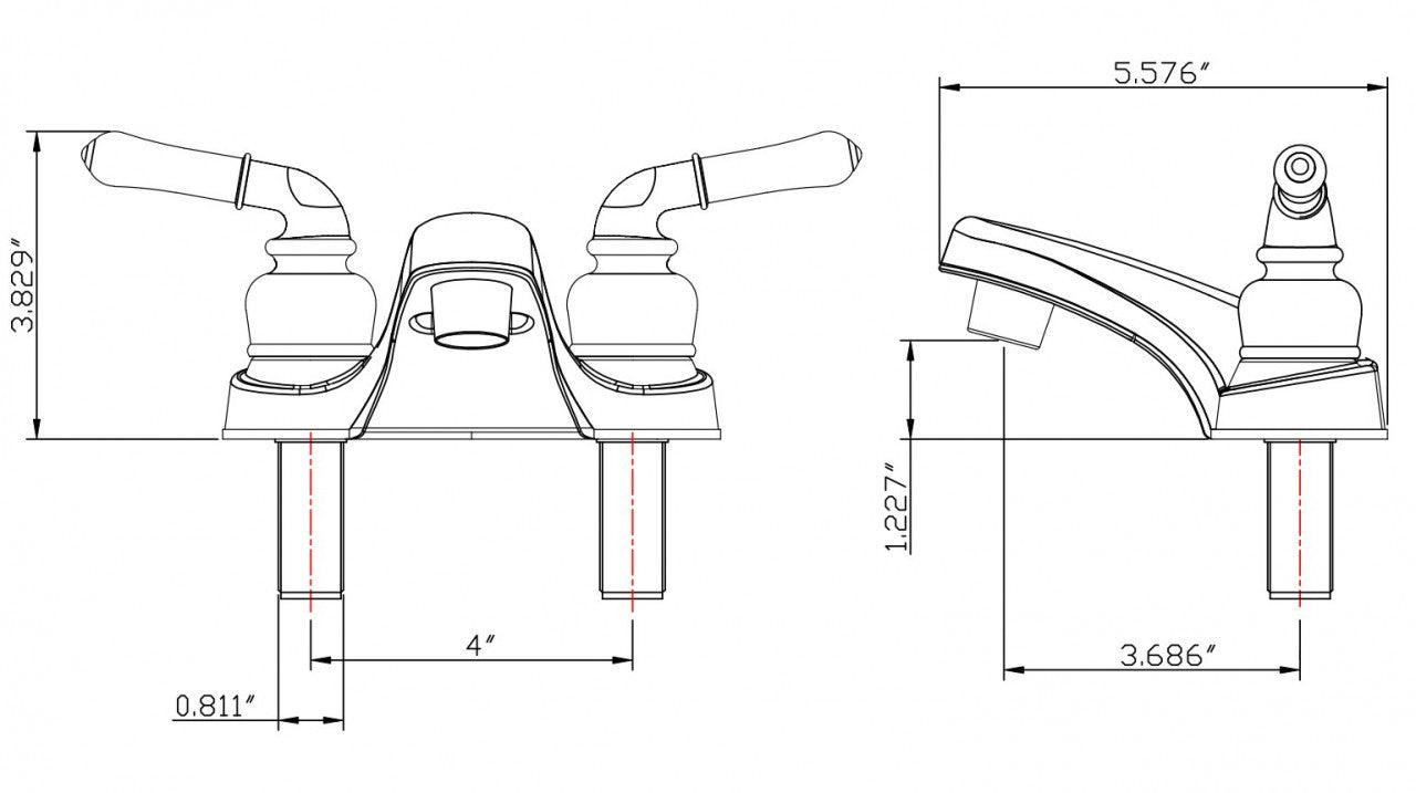 Dura Faucet DF-PL700C Classical RV Lavatory Faucet - image 5