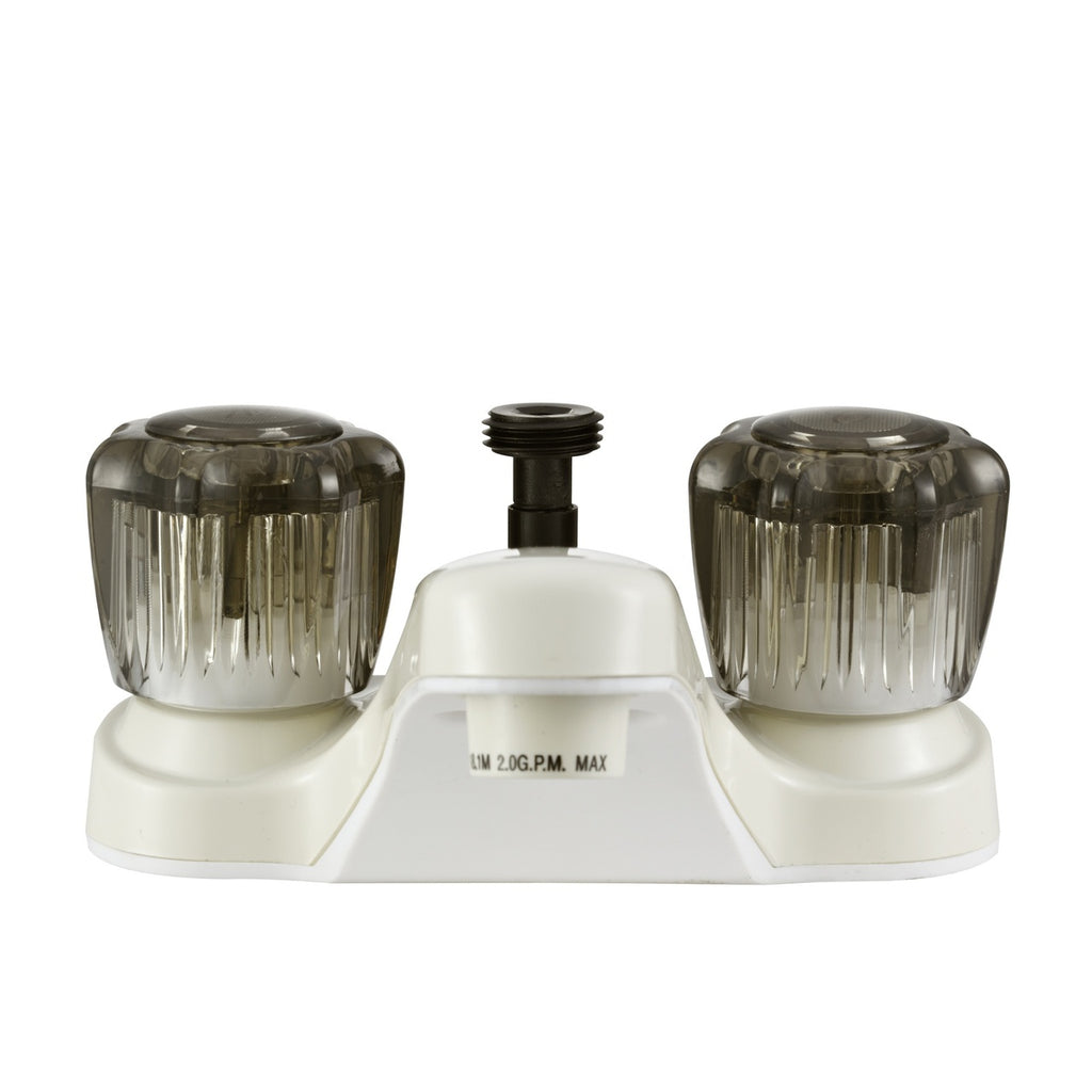 Dura Faucet DF-PL720S RV Bathroom Faucet with Shower Hose Diverter - Smoked Crystal Knobs - image 8