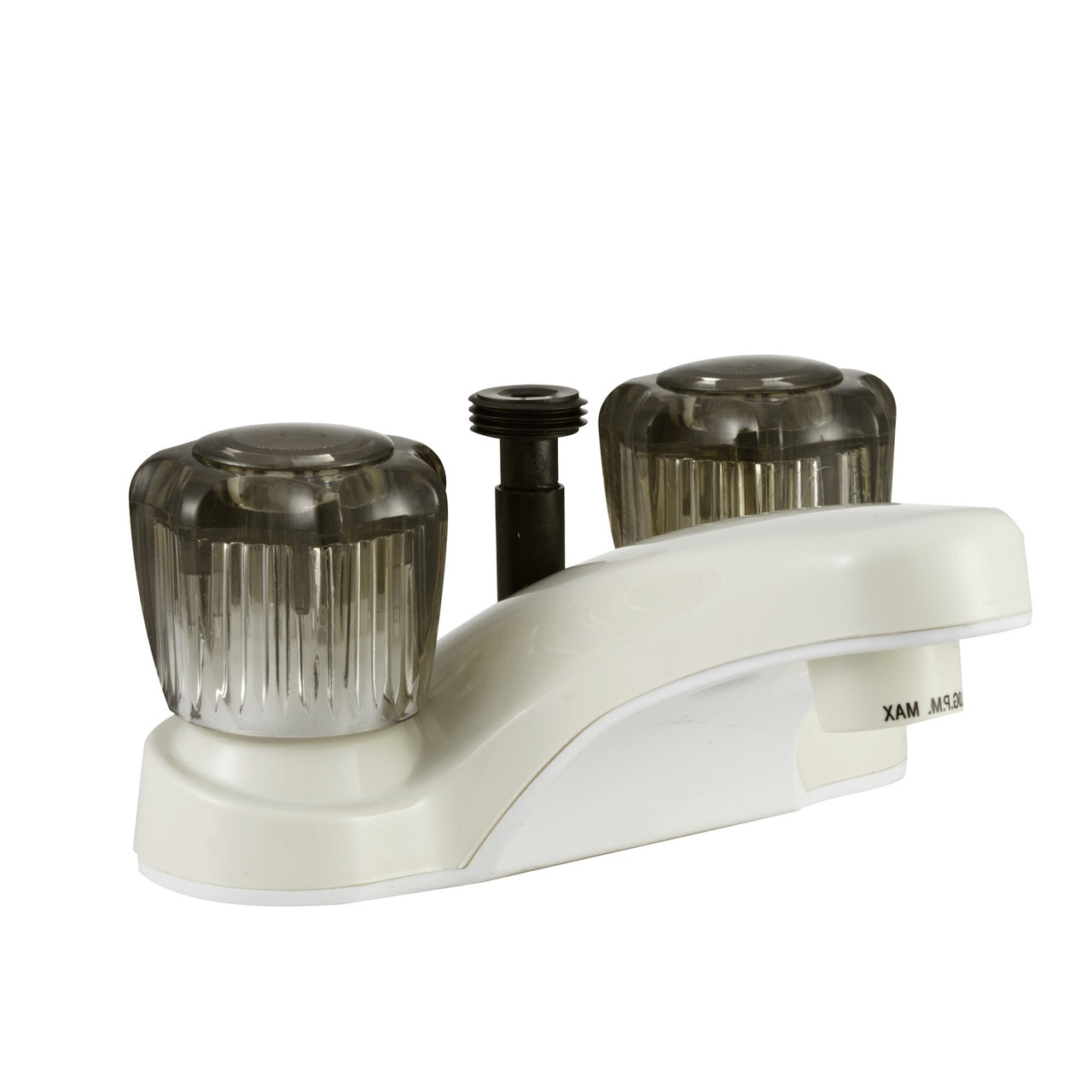 Dura Faucet DF-PL720S RV Bathroom Faucet with Shower Hose Diverter - Smoked Crystal Knobs - image 2