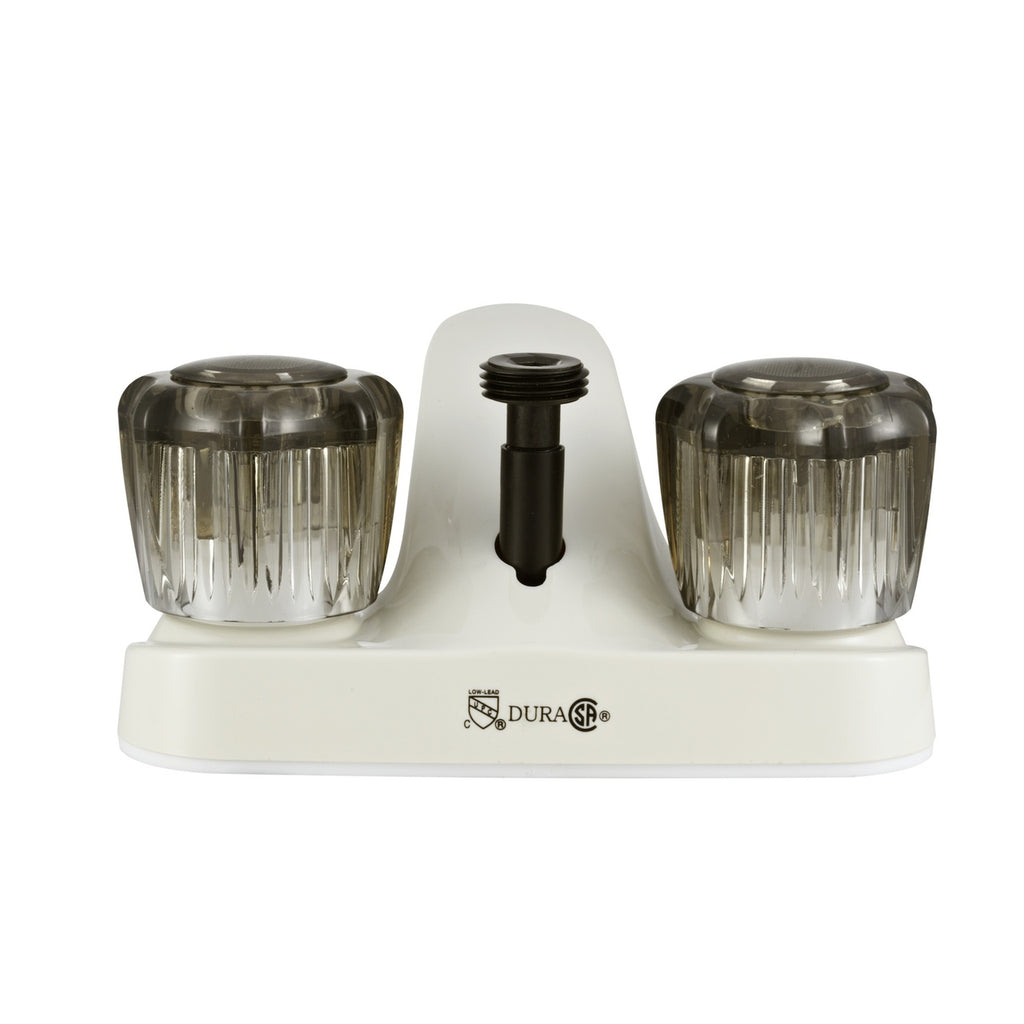 Dura Faucet DF-PL720S RV Bathroom Faucet with Shower Hose Diverter - Smoked Crystal Knobs - image 9