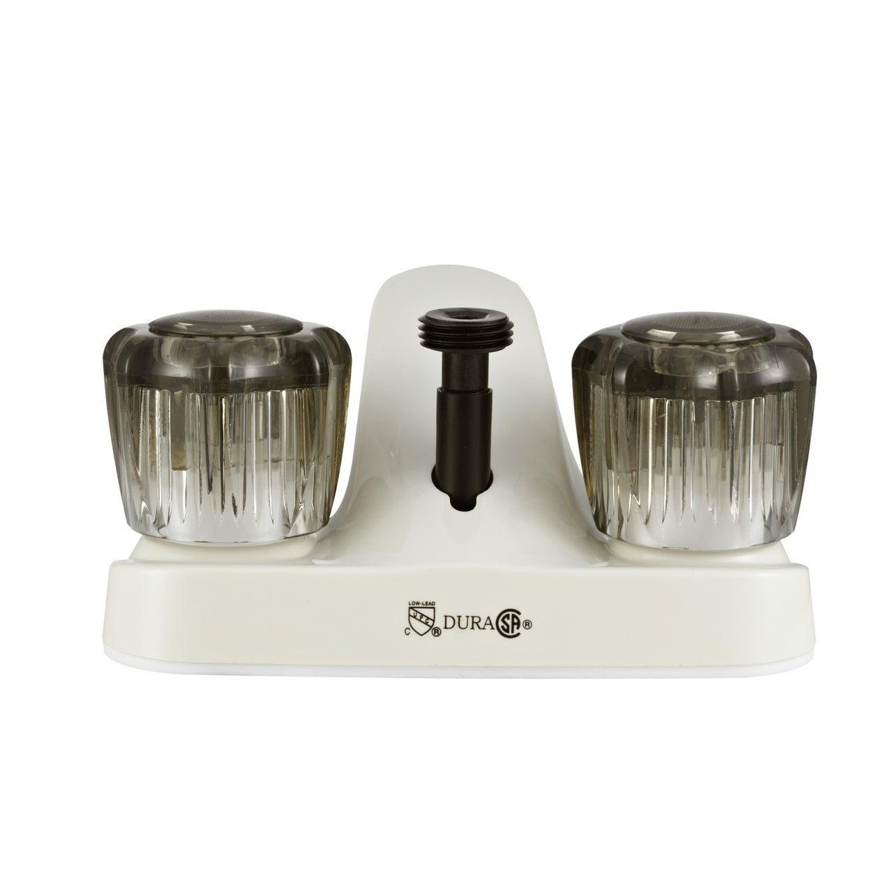 Dura Faucet DF-PL720S RV Bathroom Faucet with Shower Hose Diverter - Smoked Crystal Knobs - image 9