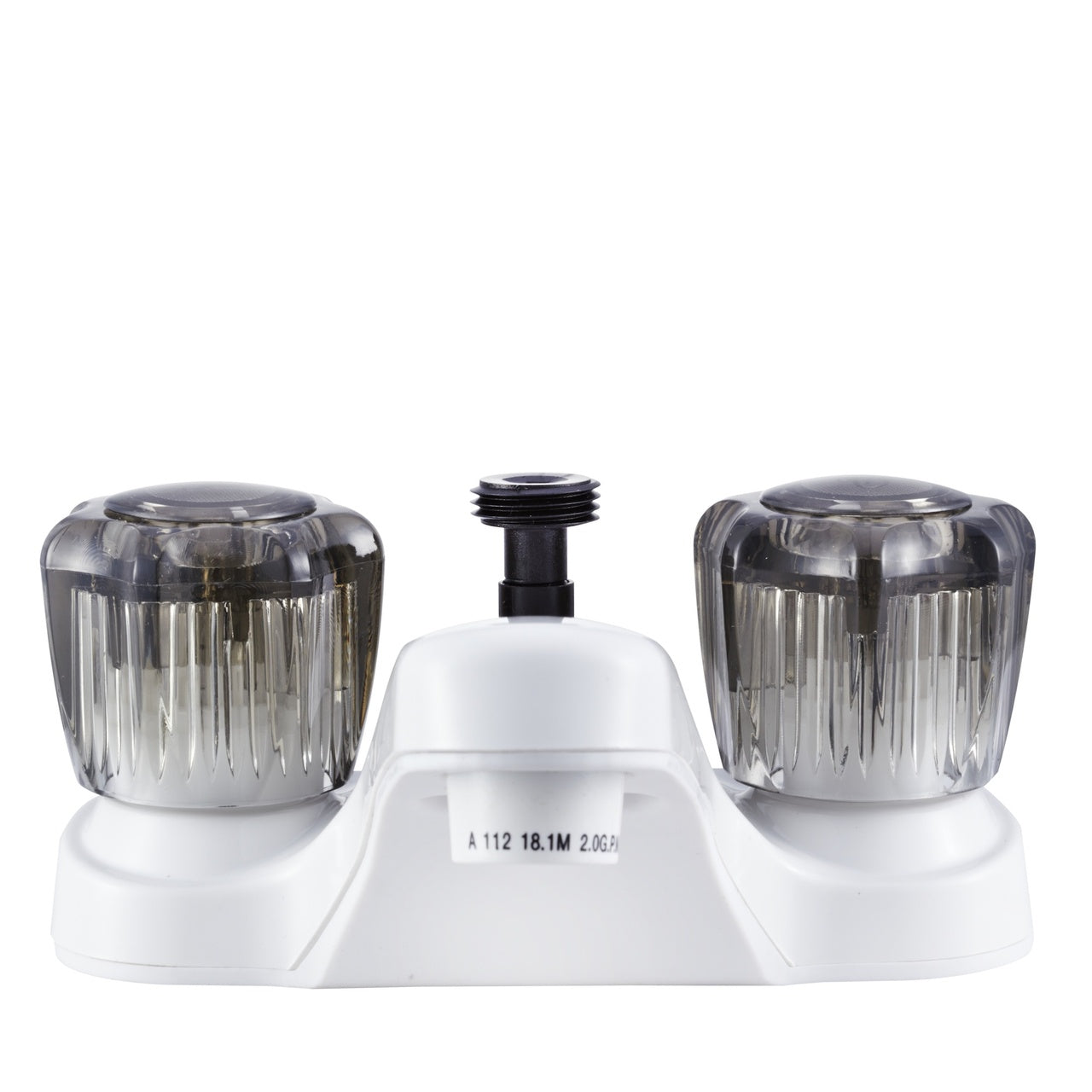 Dura Faucet DF-PL720S RV Bathroom Faucet with Shower Hose Diverter - Smoked Crystal Knobs - image 5
