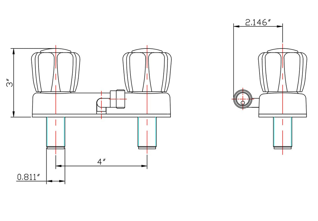 Dura Faucet DF-SA100A1 RV Shower Faucet for Exterior Shower Boxes - image 4