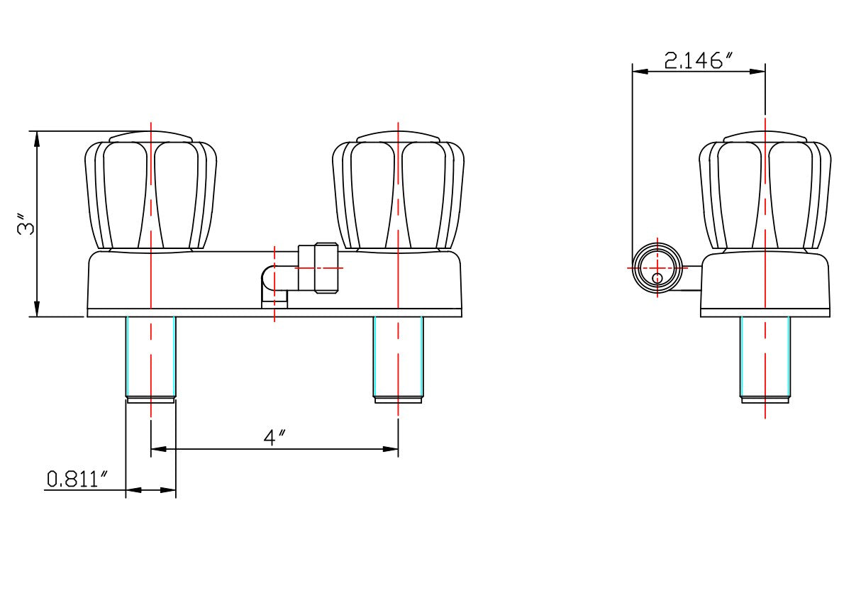 Dura Faucet DF-SA100A1 RV Shower Faucet for Exterior Shower Boxes - image 4