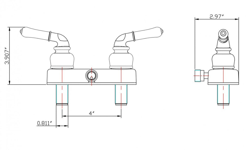 Dura Faucet DF-SA100C Classical RV Shower Faucet - image 8