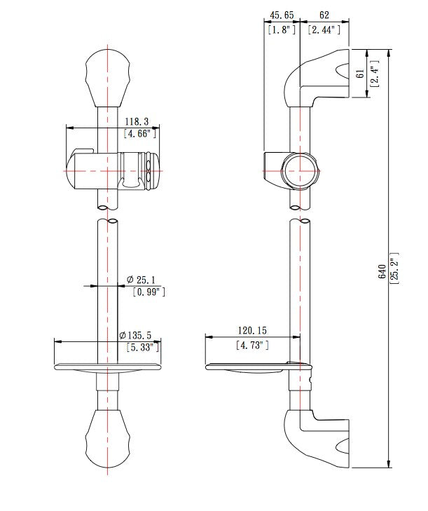 Dura Faucet DF-SA300 RV Shower Slide Bar - image 5