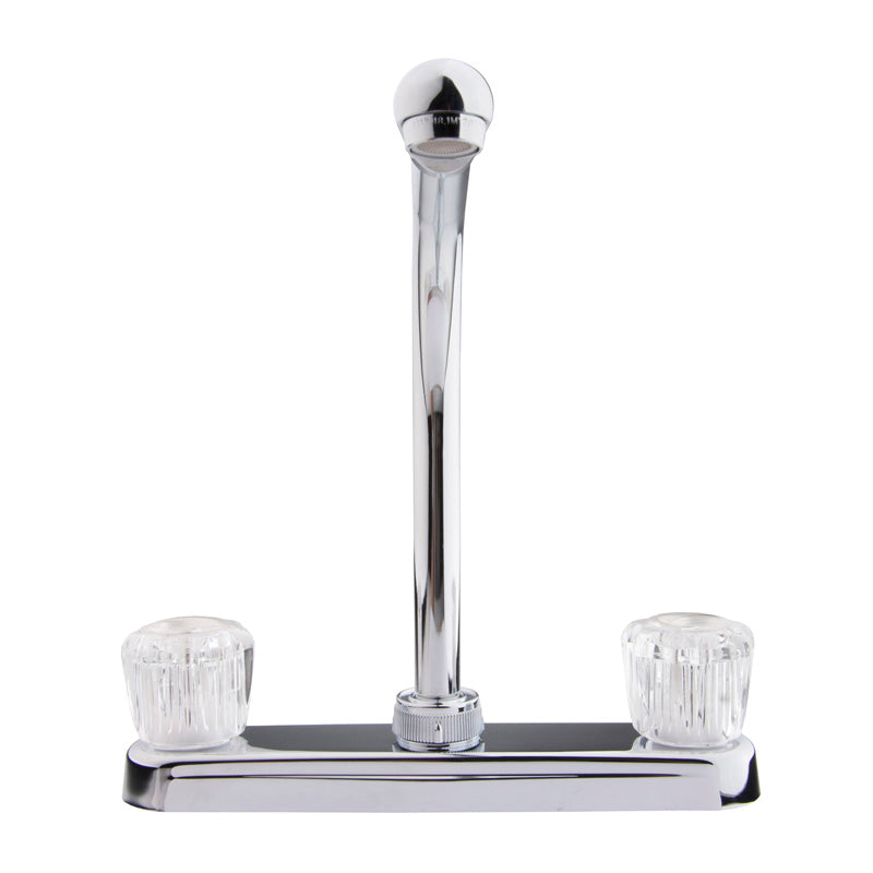 Dura Faucet DF-PK210A-CP Hi-Rise RV Kitchen Faucet - Clear Knobs - image 5