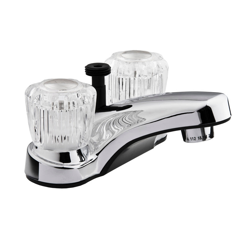 Dura Faucet DF-PL720A-CP RV Lavatory Faucet w/ Shower Diverter - Clear Knobs - image 1
