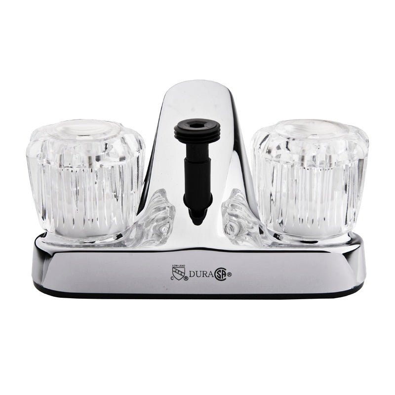 Dura Faucet DF-PL720A-CP RV Lavatory Faucet w/ Shower Diverter - Clear Knobs - image 4