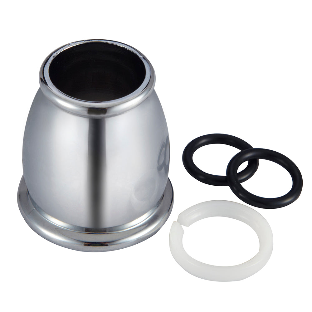 Dura Faucet DF-RK500 RV Bell Style Spout Nut and Rings Replacement Kit - Chrome