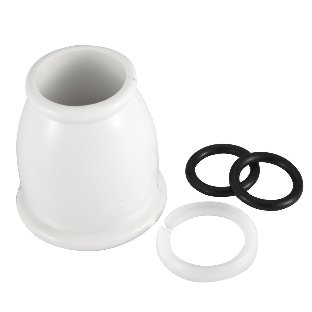 Dura Faucet DF-RK500 RV Bell Style Spout Nut and Rings Replacement Kit - White