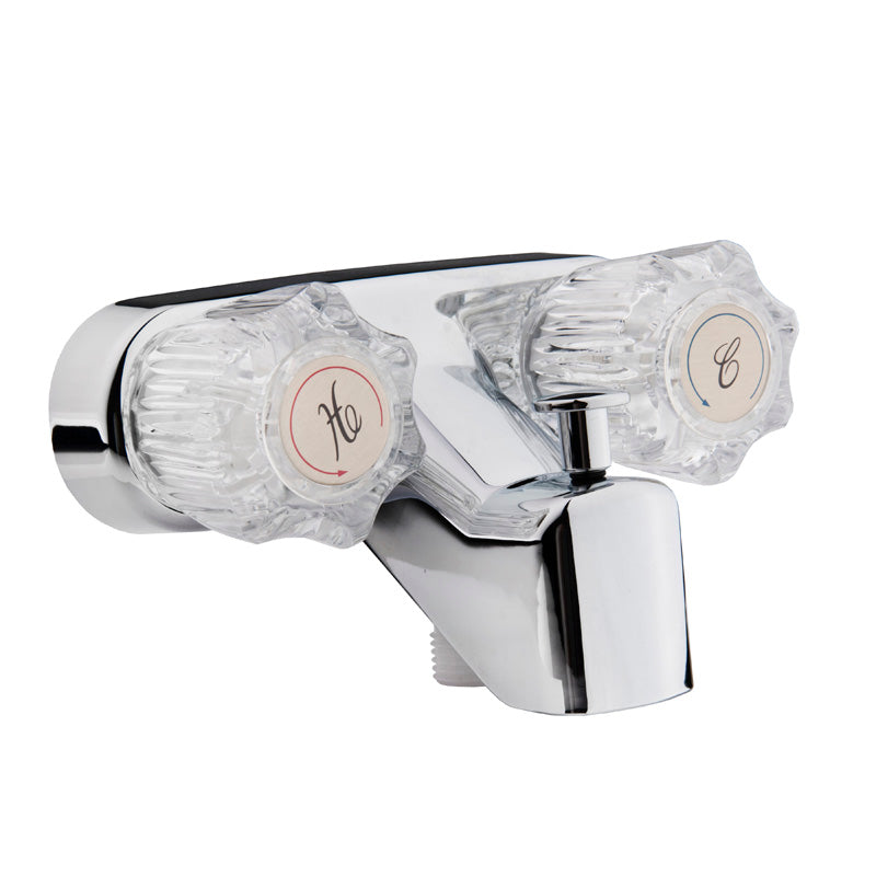 Dura Faucet DF-SA110A-CP RV Tub & Shower Diverter Faucet - Clear Knobs - image 1