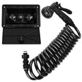 Dura Faucet DF-SA189 RV Exterior Quick Connect Sprayer 7 Settings, 15-Foot Coiled Hose Exterior Spray Box Kit - image 1